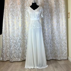 Meier Collection formal embroidery mother of bride evening dress